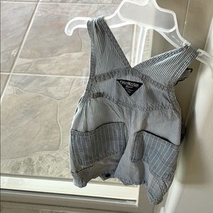 Blue & white oshkosh overalls baby boy